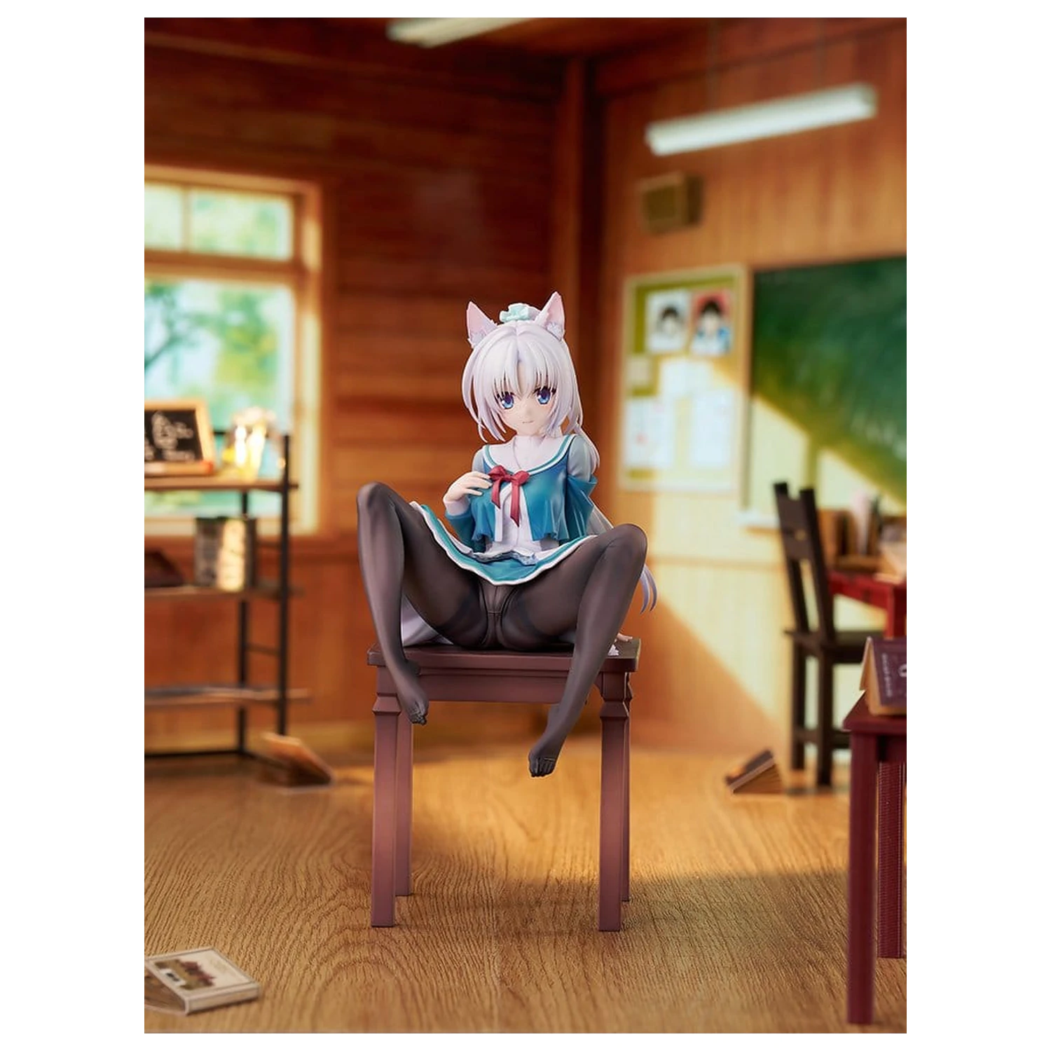 Senren*Banka 1/7 Yoshino Asatake Animal Ears School Uniform Ver. PVC figura 21 cm termékfotó