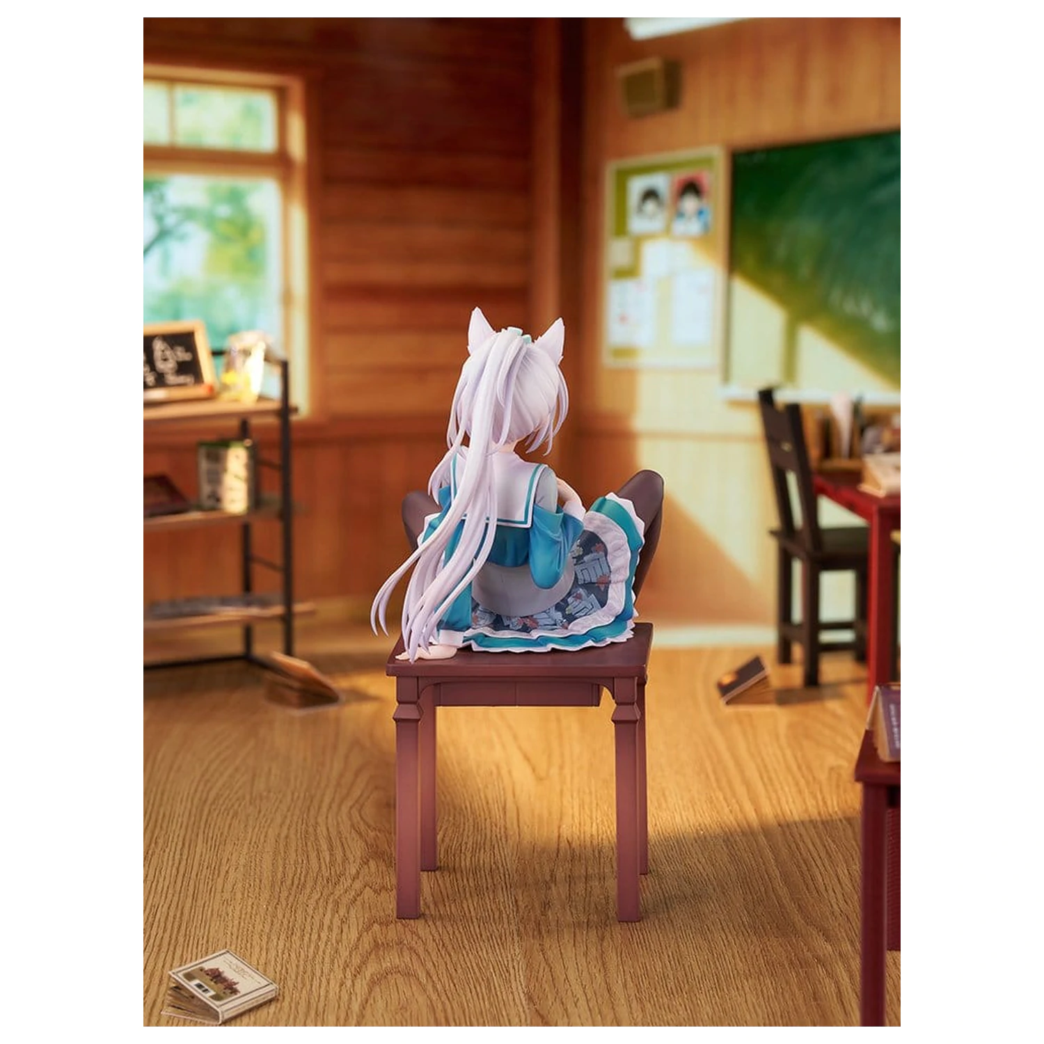 Senren*Banka 1/7 Yoshino Asatake Animal Ears School Uniform Ver. PVC figura 21 cm termékfotó
