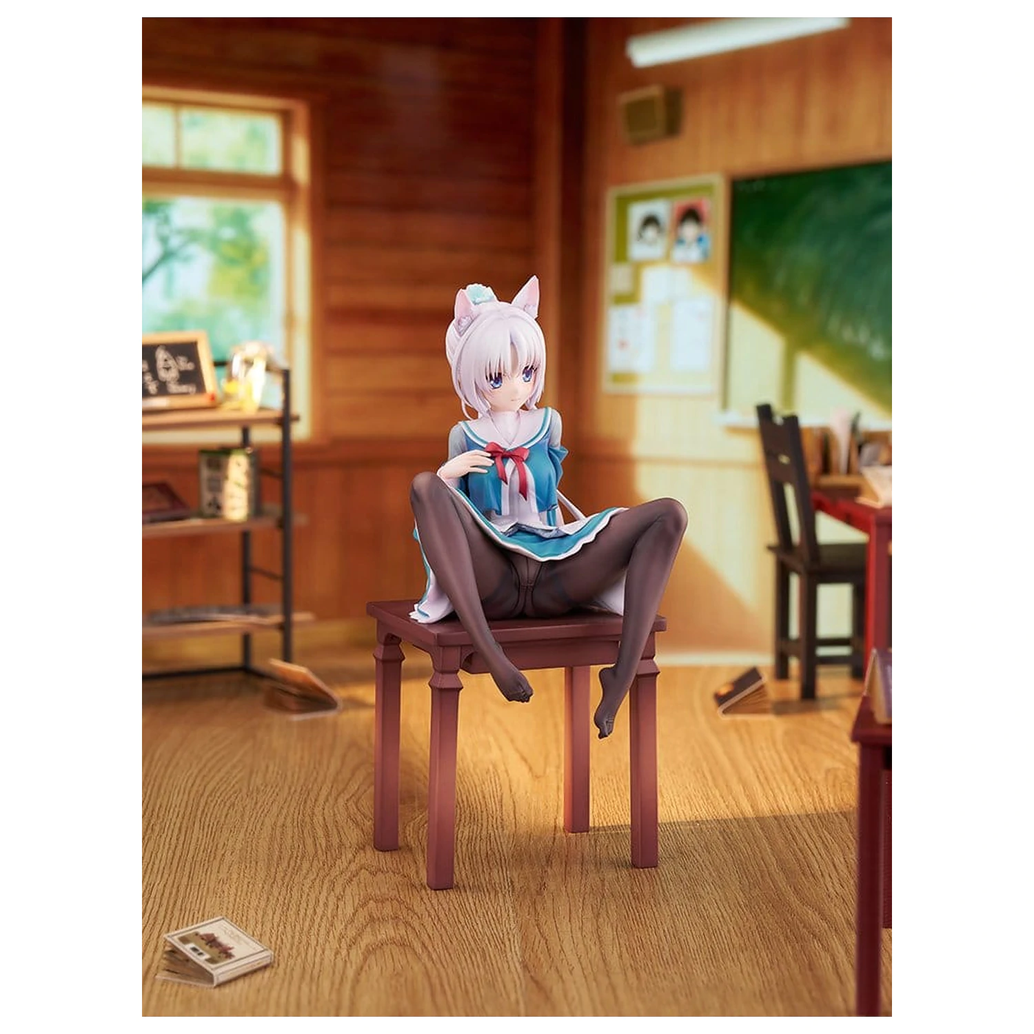 Senren*Banka 1/7 Yoshino Asatake Animal Ears School Uniform Ver. PVC figura 21 cm termékfotó