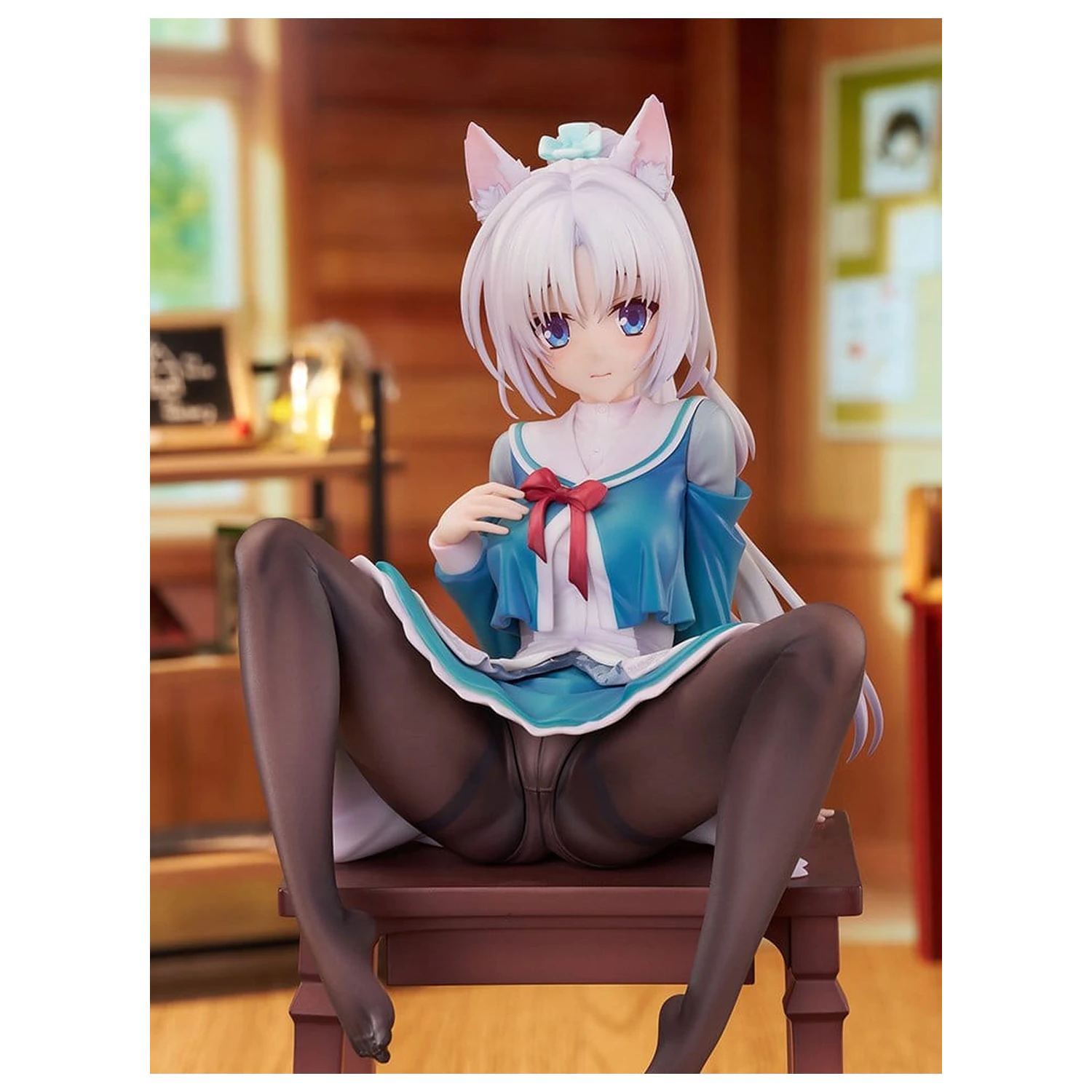 Senren*Banka 1/7 Yoshino Asatake Animal Ears School Uniform Ver. PVC figura 21 cm termékfotó