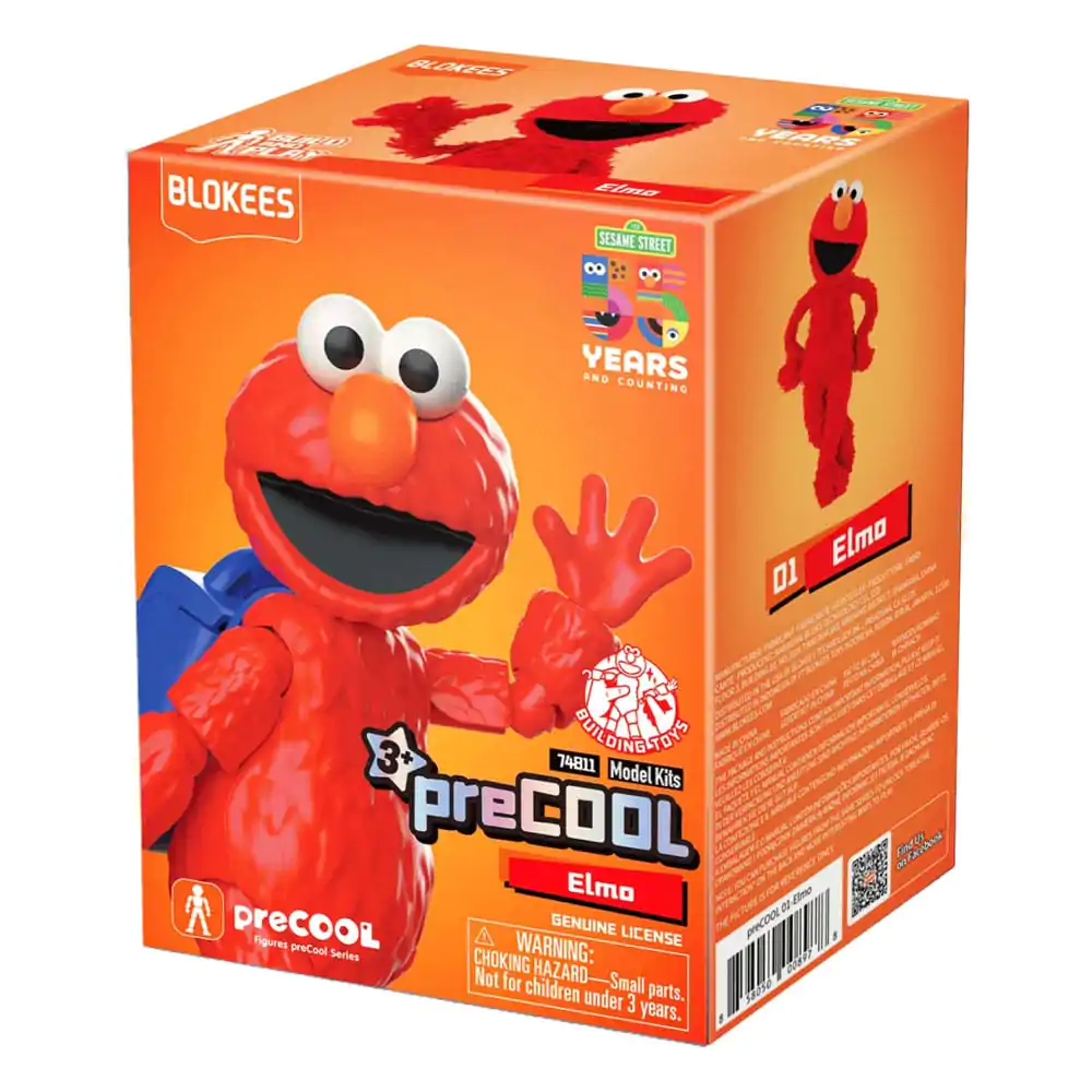 Sesame Street Blokees PreCool Series 1 01 Elmo Műanyag modell készlet 12 cm termékfotó