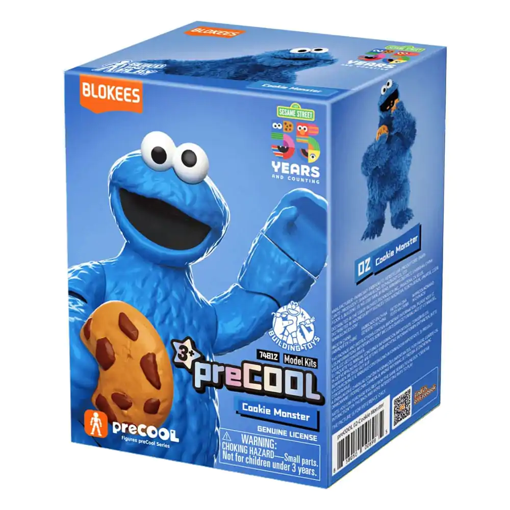 Sesame Street Blokees PreCool Series 1 02 Cookie Monster Műanyag modell készlet 13 cm termékfotó