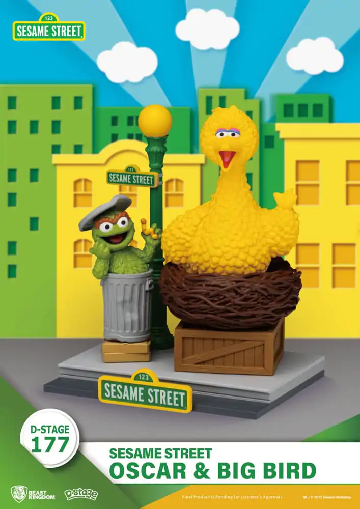 Sesame Street D-Stage Oscar & Big Bird PVC szobor figura 12 cm termékfotó