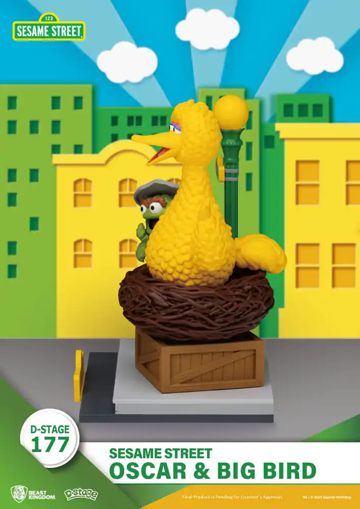 Sesame Street D-Stage Oscar & Big Bird PVC szobor figura 12 cm termékfotó