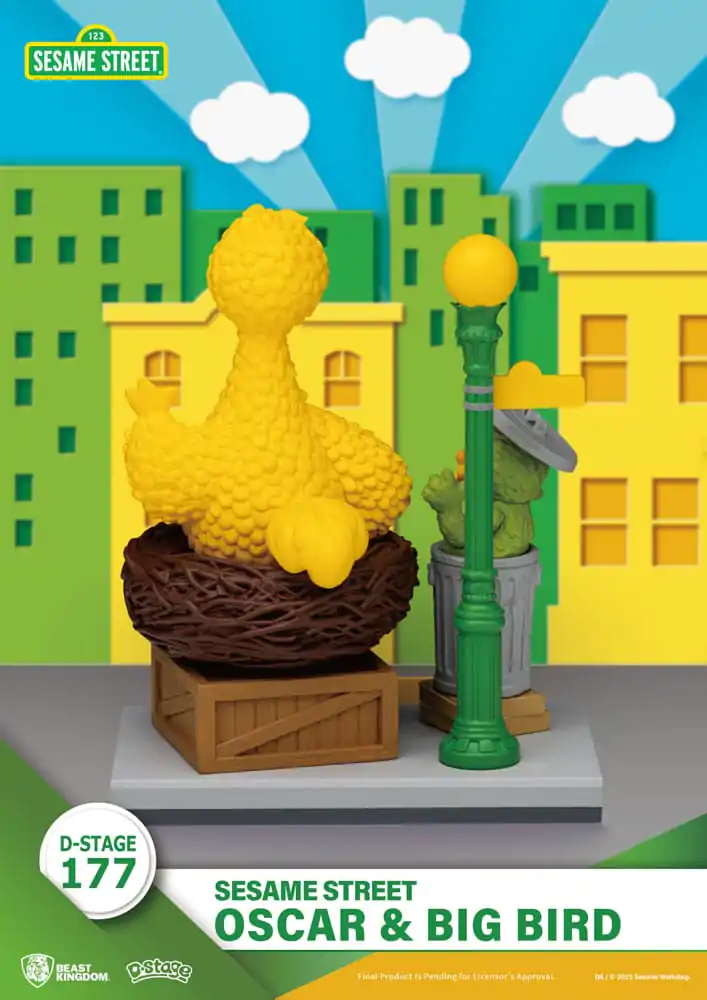 Sesame Street D-Stage Oscar & Big Bird PVC szobor figura 12 cm termékfotó