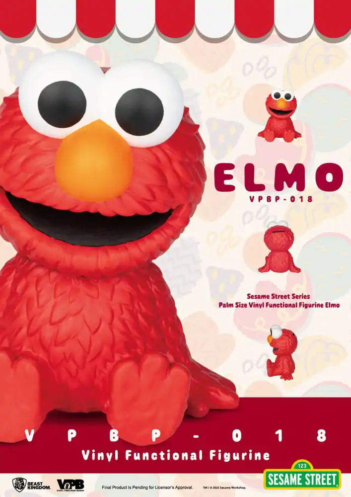 Sesame Street Elmo Vinyl persely 12 cm  termékfotó