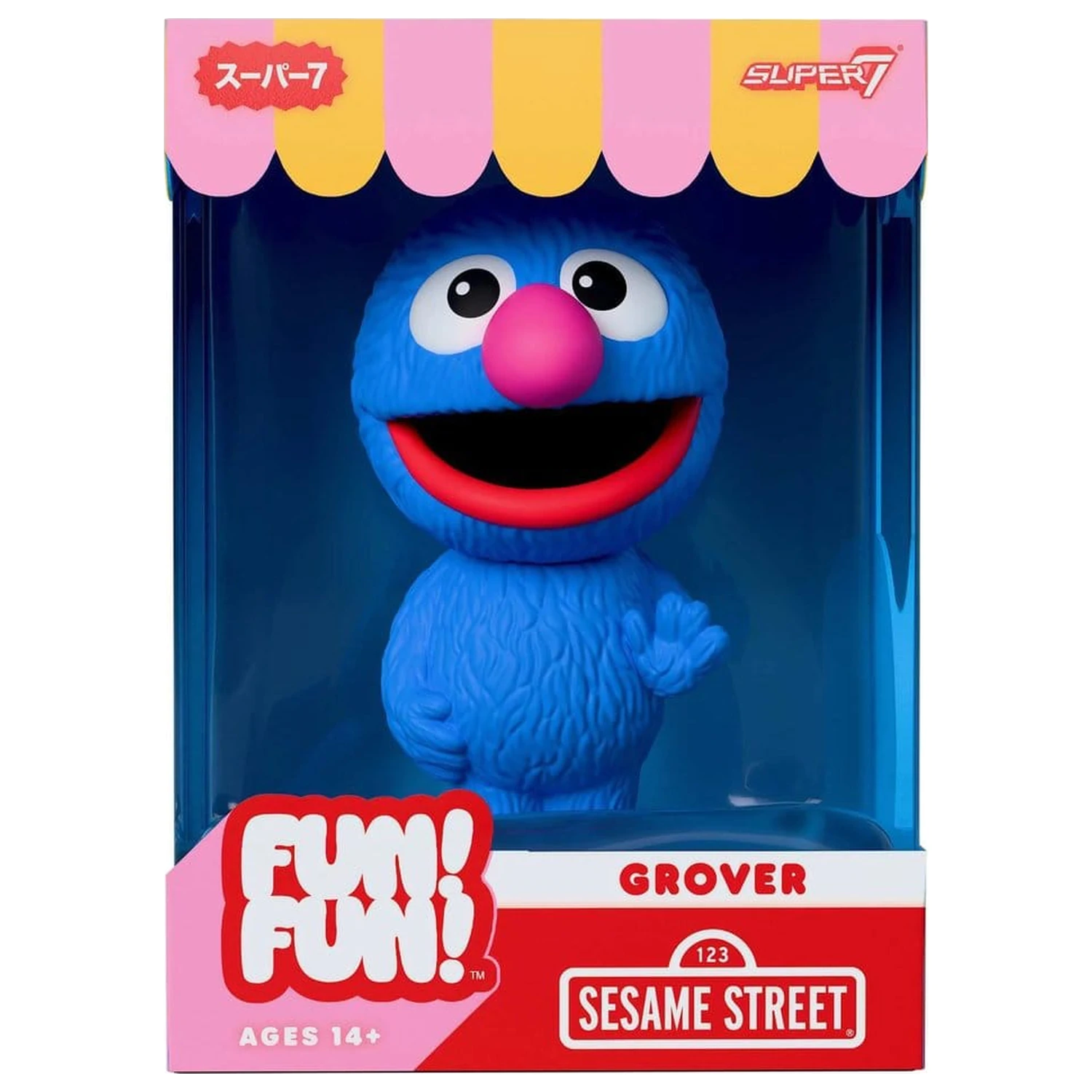 Sesame Street Fun! Fun! Soft Vinyl figura Wave 01 - Grover 18 cm termékfotó