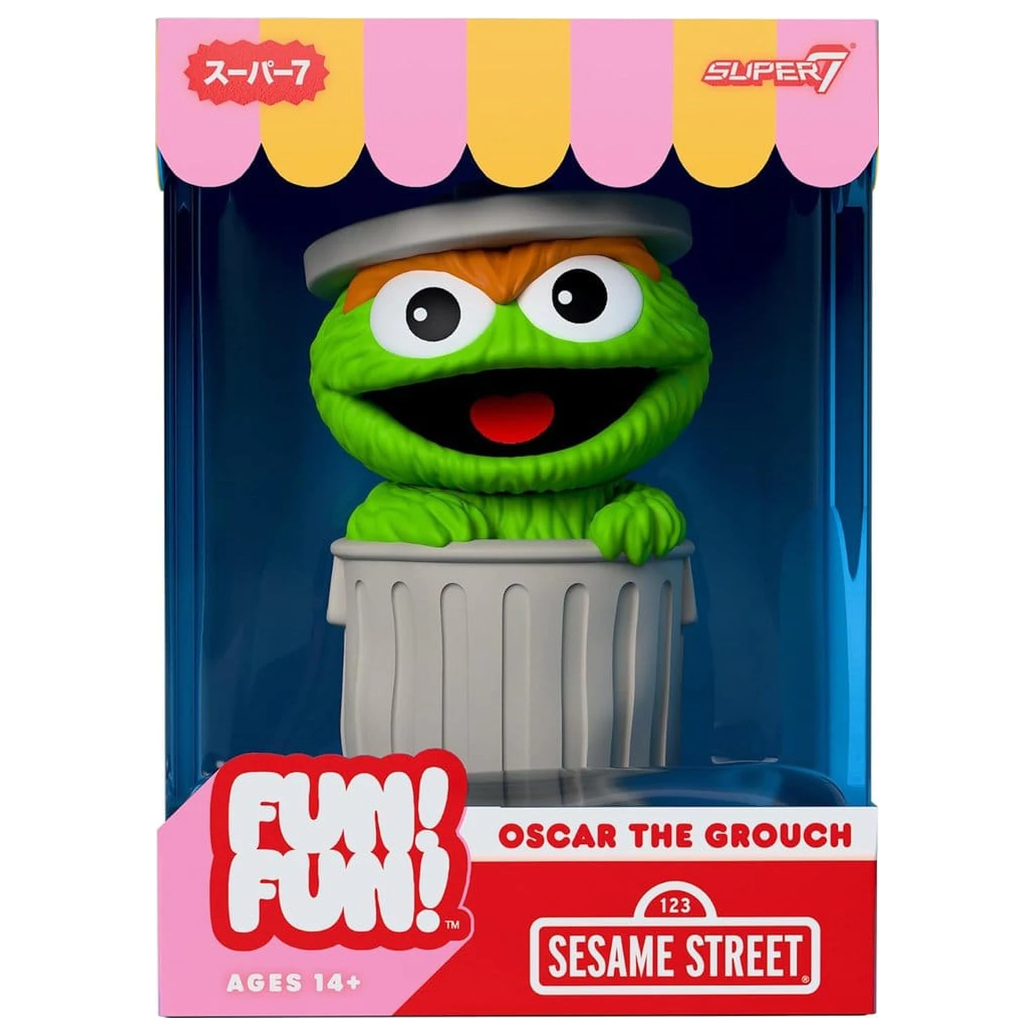 Sesame Street Fun! Fun! Soft Vinyl figura Wave 01 - Oscar the Grouch 18 cm termékfotó