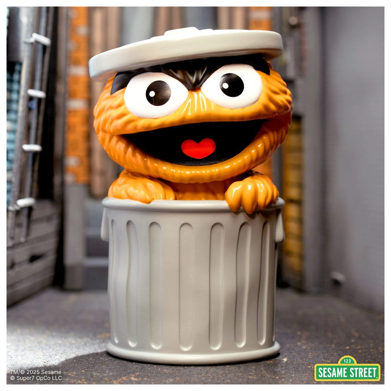 Sesame Street FUN! FUN! Vinyl figura Oscar the Grouch (Orange) 13 cm   termékfotó
