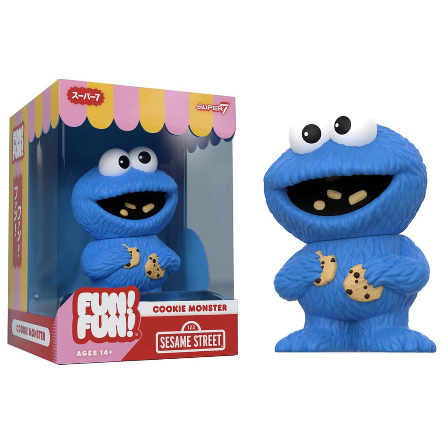 Sesame Street FUN! FUN! Vinyl figura Wave 02 Cookie Monster 13 cm   termékfotó