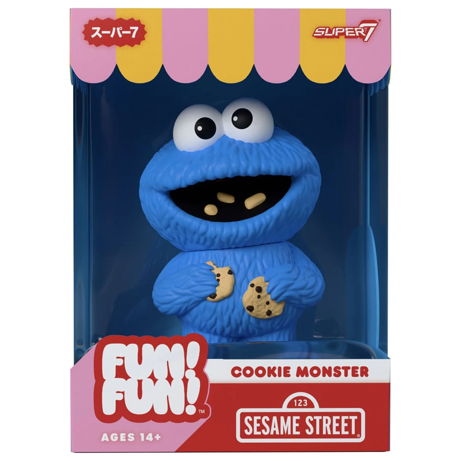 Sesame Street FUN! FUN! Vinyl figura Wave 02 Cookie Monster 13 cm   termékfotó