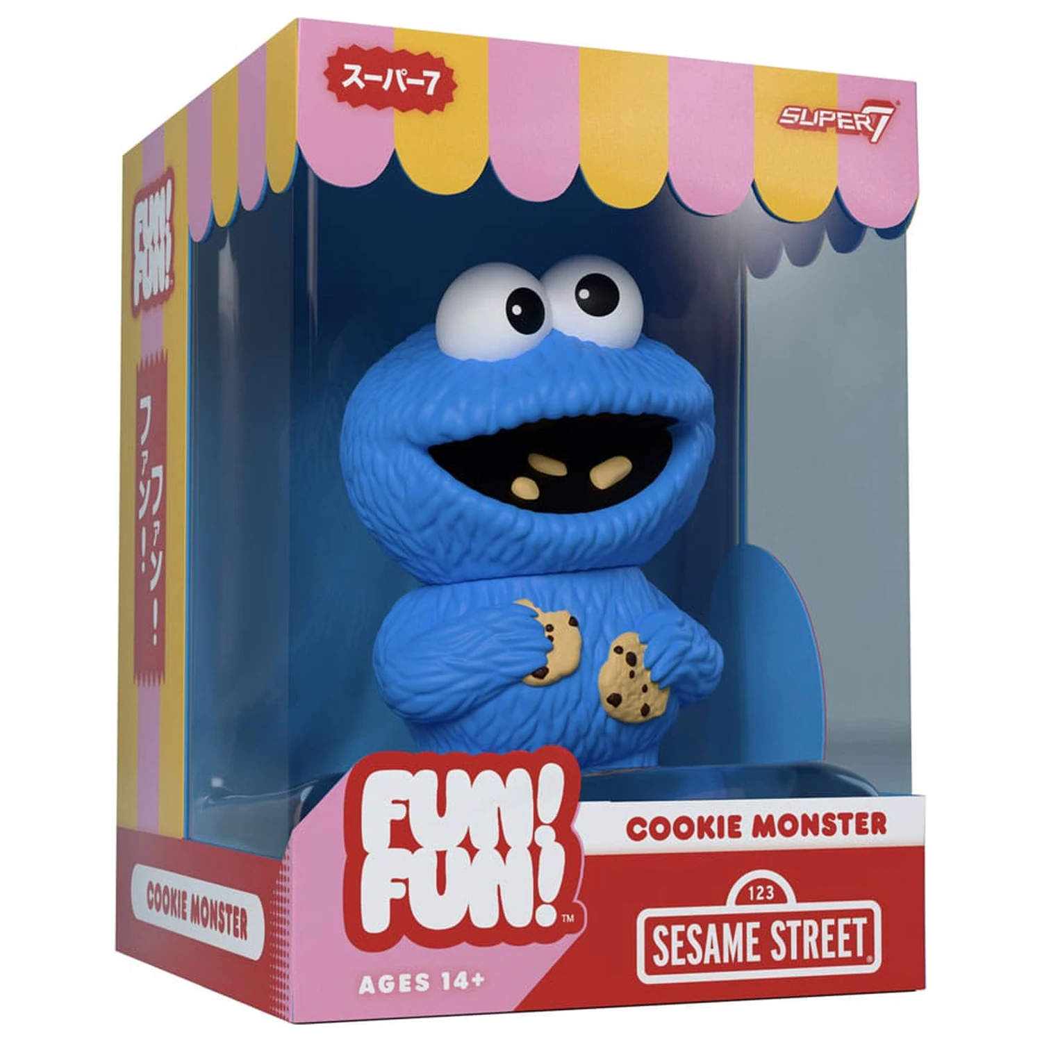 Sesame Street FUN! FUN! Vinyl figura Wave 02 Cookie Monster 13 cm   termékfotó