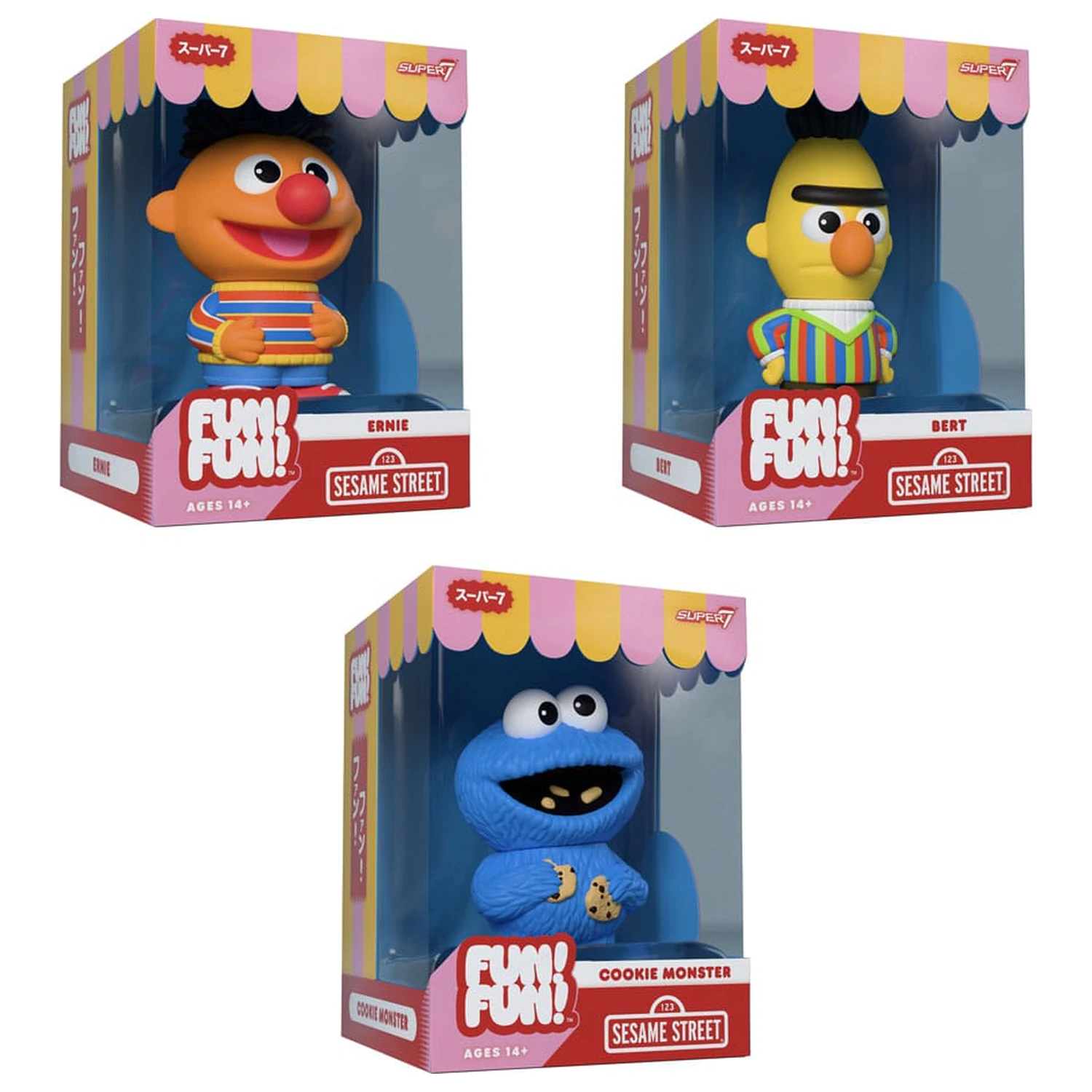 Sesame Street FUN! FUN! Vinyl figura Wave 02 Ernie 13 cm  termékfotó