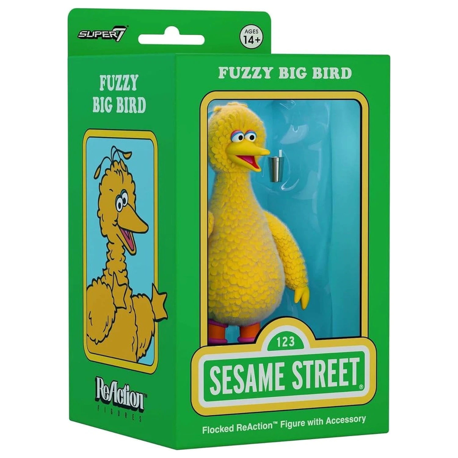 Sesame Street ReAction akciófigura Big Bird (Flocked) termékfotó