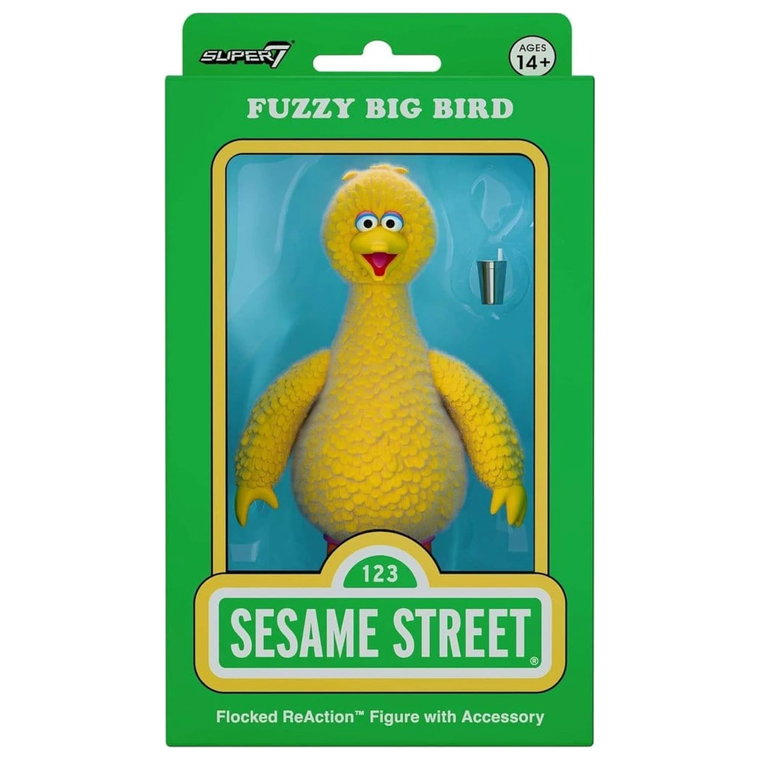 Sesame Street ReAction akciófigura Big Bird (Flocked) termékfotó