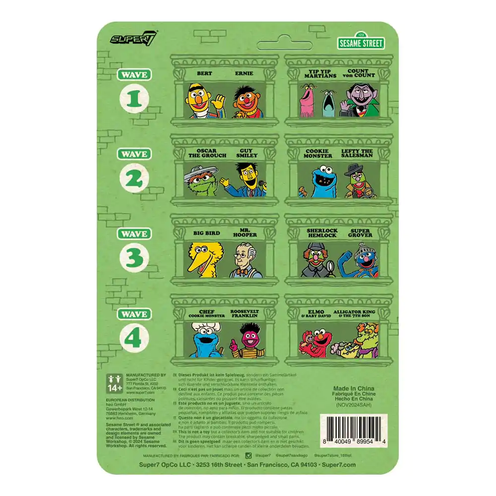 Sesame Street ReAction akciófigura Wave 04 Elmo &amp; Baby David 10 cm termékfotó