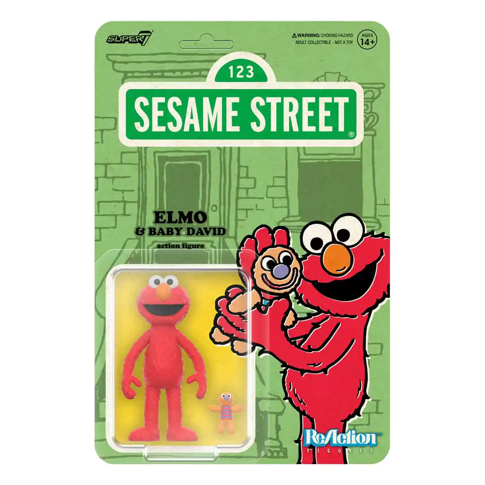 Sesame Street ReAction akciófigura Wave 04 Elmo &amp; Baby David 10 cm termékfotó