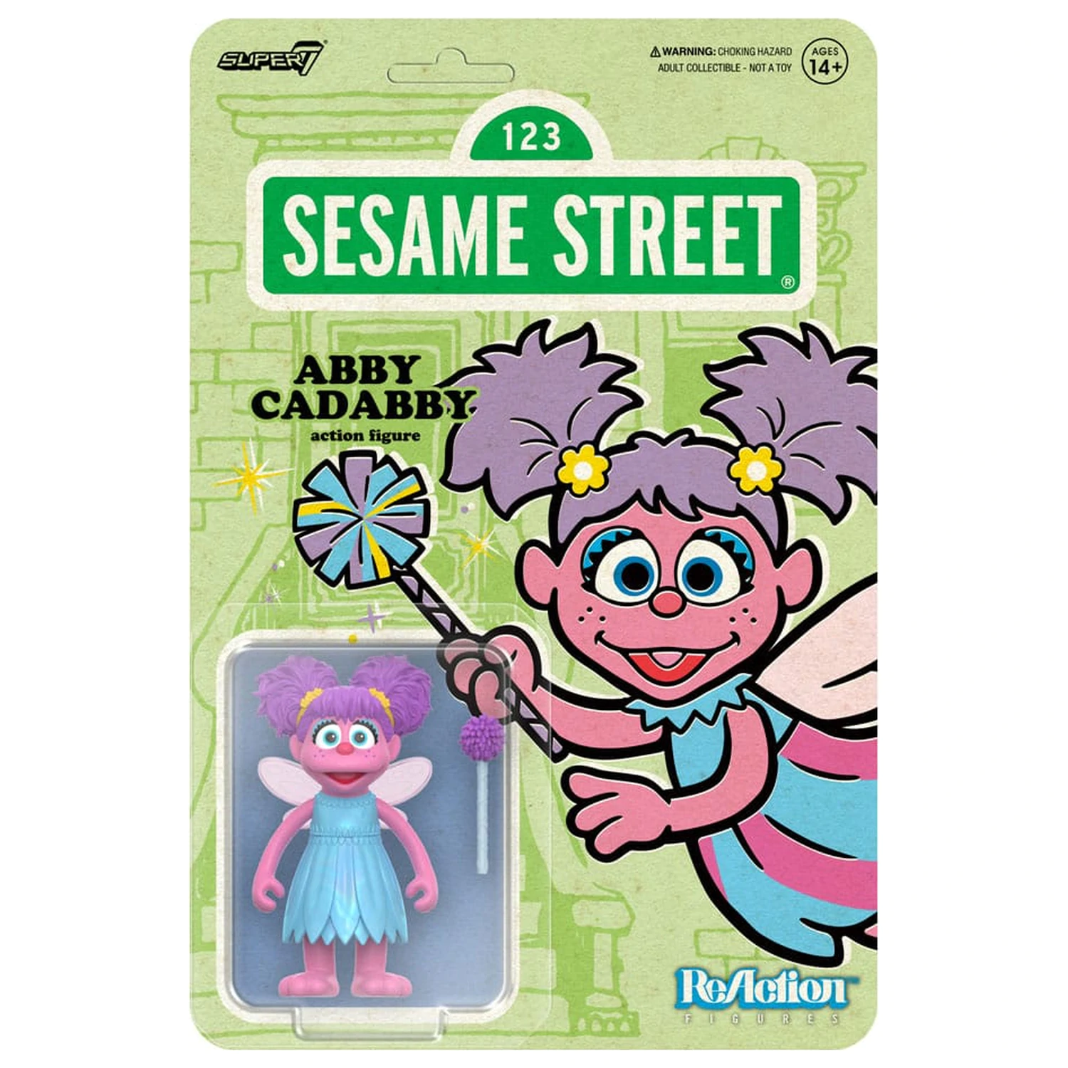 Sesame Street ReAction akciófigura Wave 05 Abby Cadabby 10 cm   termékfotó