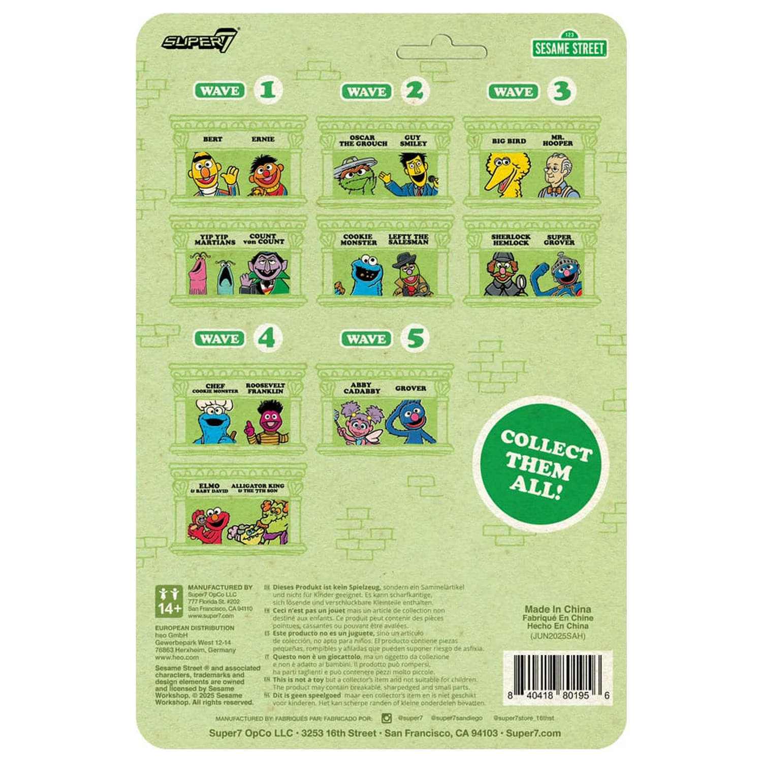 Sesame Street ReAction akciófigura Wave 05 Abby Cadabby 10 cm   termékfotó