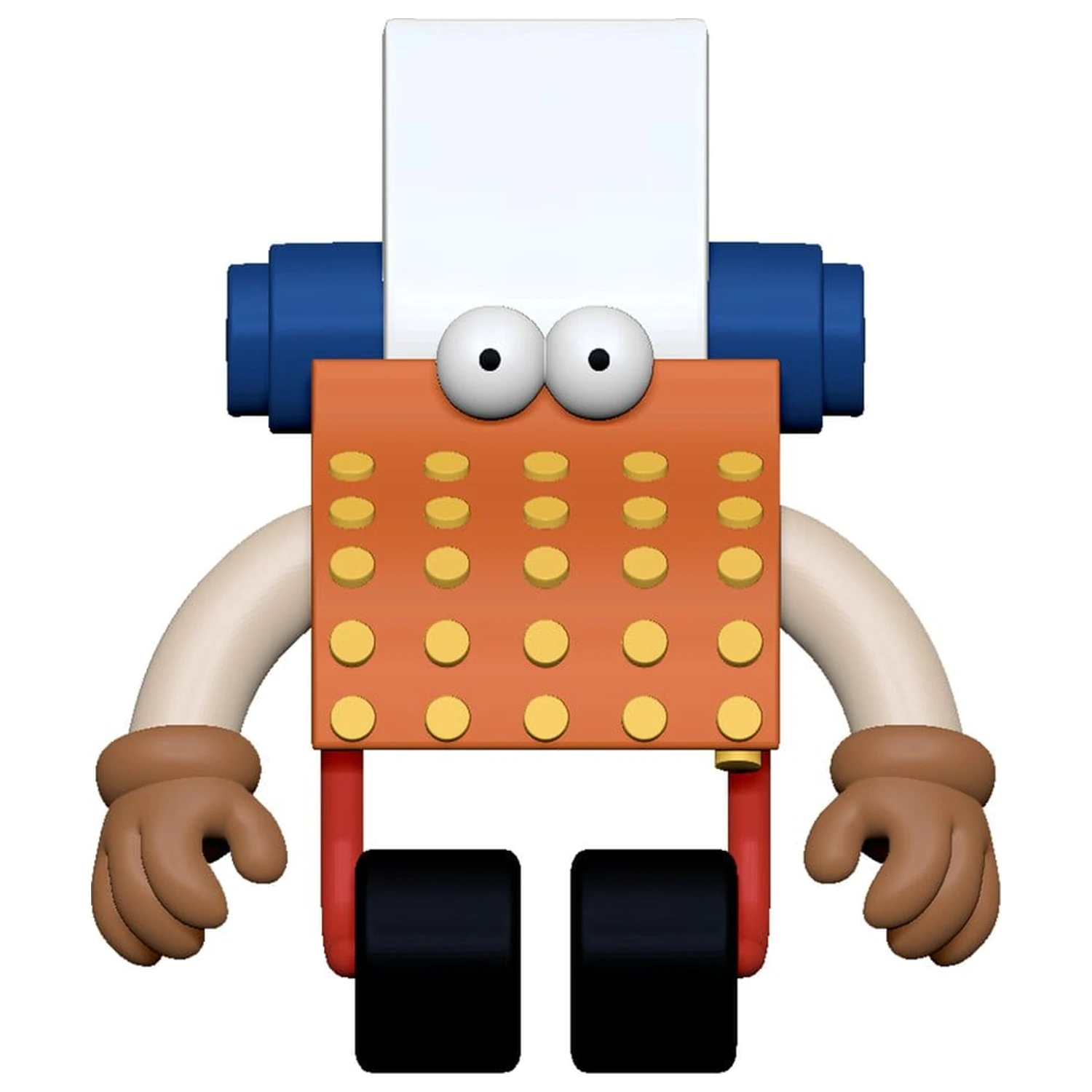 Sesame Street ReAction akciófigura Wave 06 Typewriter Guy 6 cm    termékfotó