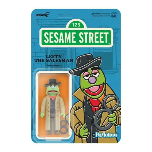 Sesame Street ReAction Action Figure Wave 02 Lefty the Salesman 10 cm termékfotó