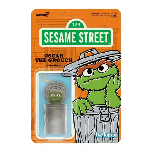 Sesame Street ReAction Action Figure Wave 02 Oscar the Grouch 10 cm termékfotó