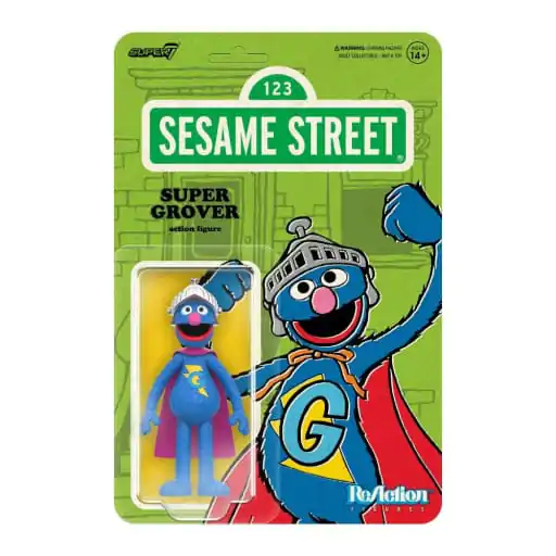 Sesame Street ReAction Action Figure Wave 03 Super Grover 10 cm termékfotó