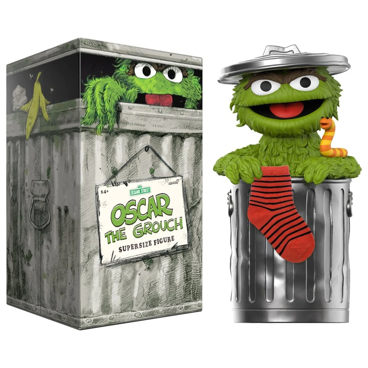 Sesame Street SuperSize Vinyl figura Oscar The Grouch termékfotó