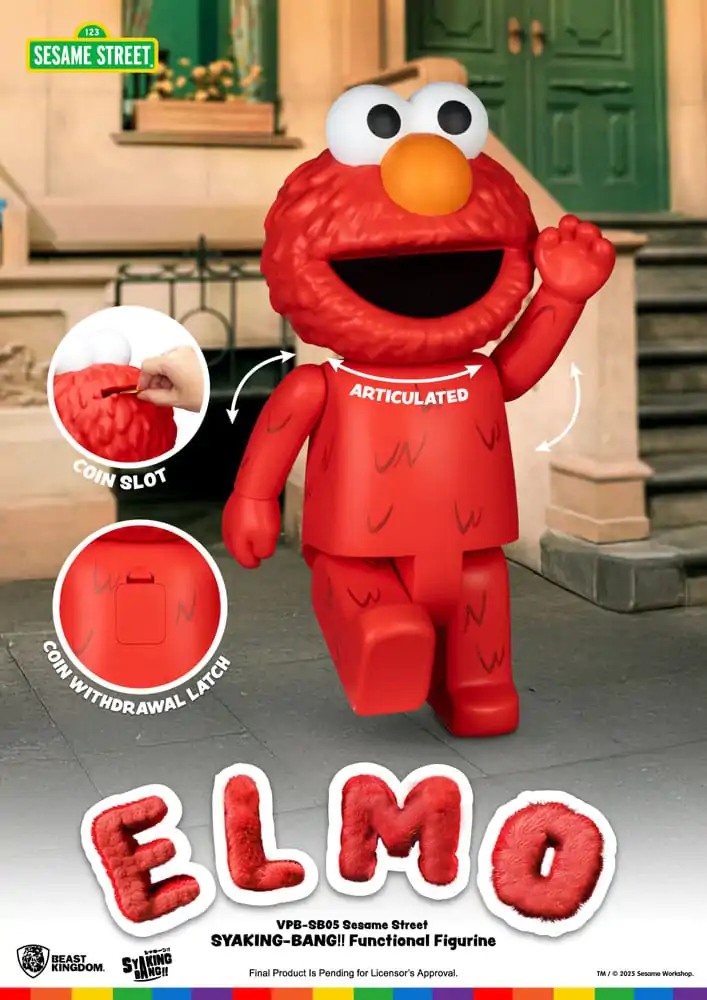 Sesame Street Syaing Bang Elmo Vinyl persely 47 cm termékfotó