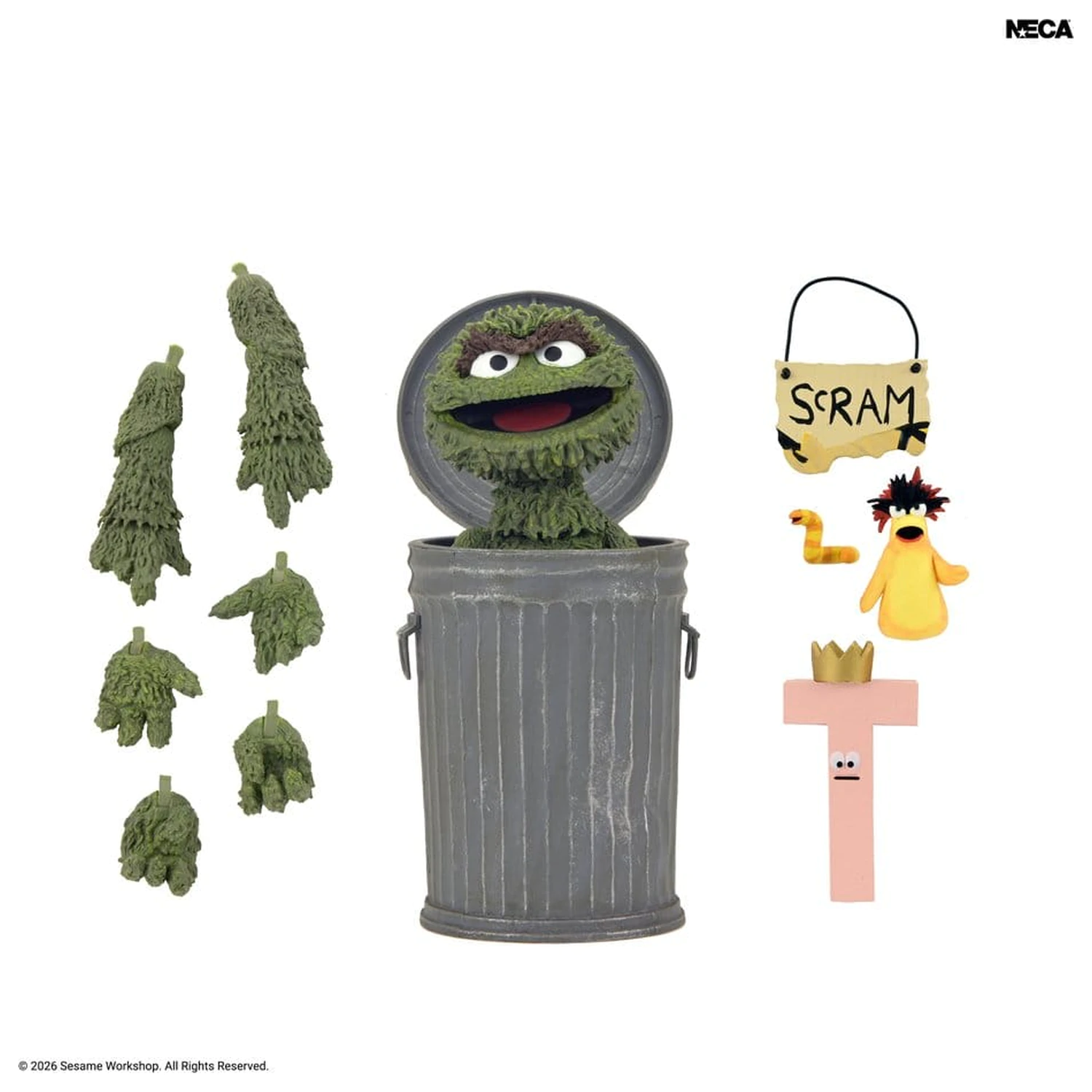 Sesame Street Ultimate Oscar the Grouch akciófigura 18 cm termékfotó
