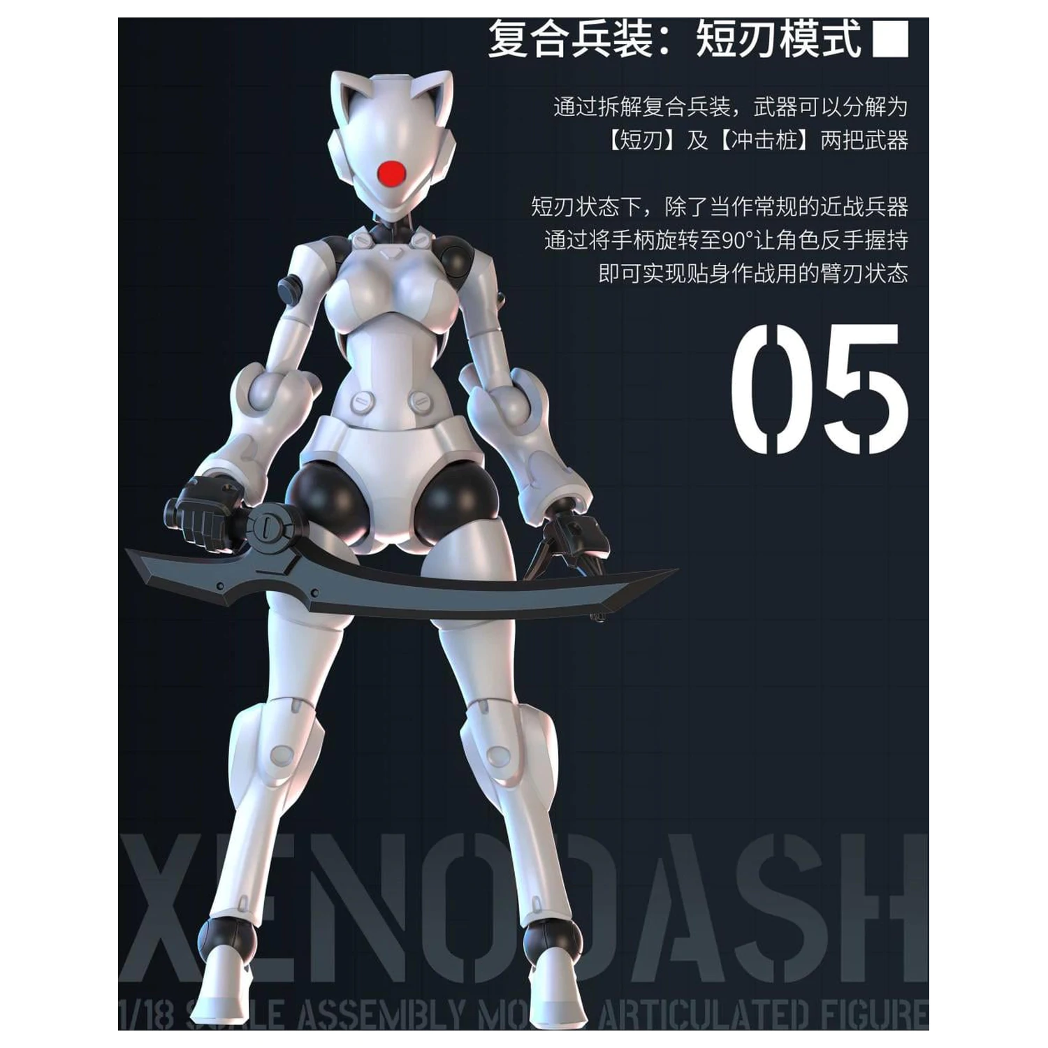 SHEIK MAINLAND Xenodash (White) modell készlet 1/18 termékfotó