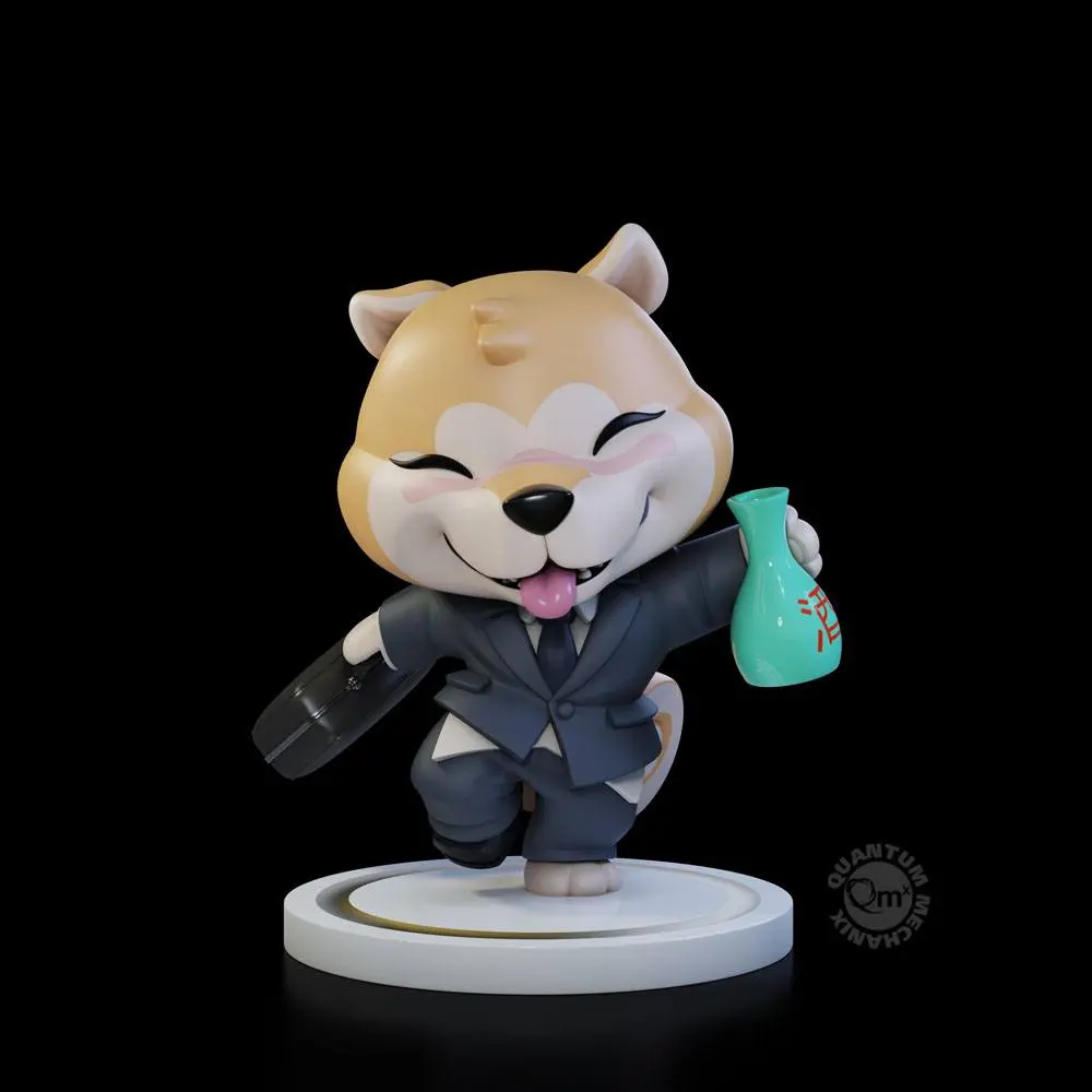 Shiba Inu Collection Qrew Art Premium Salaryman Vinyl figura 10 cm termékfotó