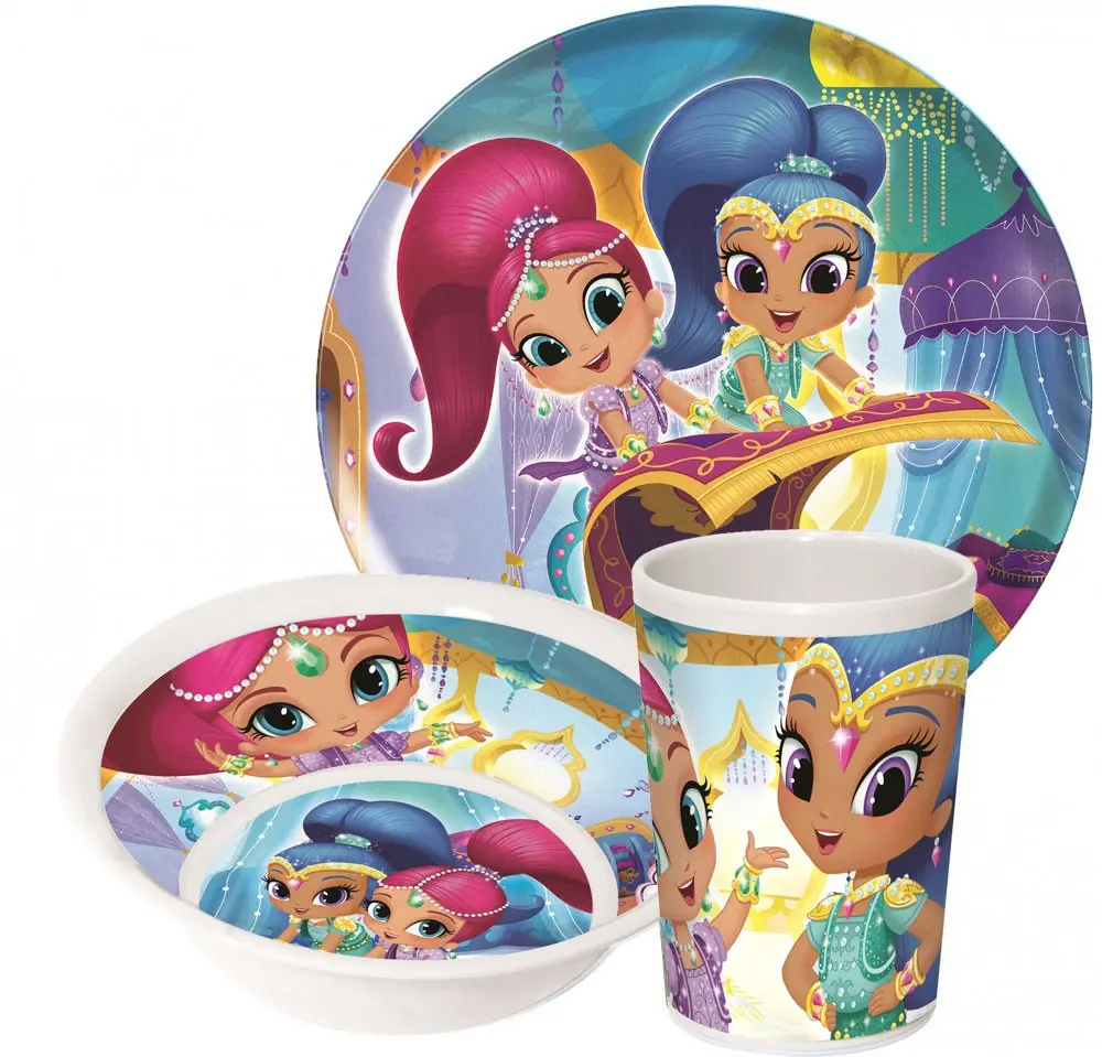 Shimmer és Shine étkészlet, melamin szett termékfotó