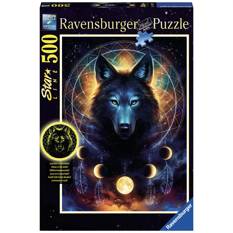 Shining wolf puzzle 500db-os termékfotó