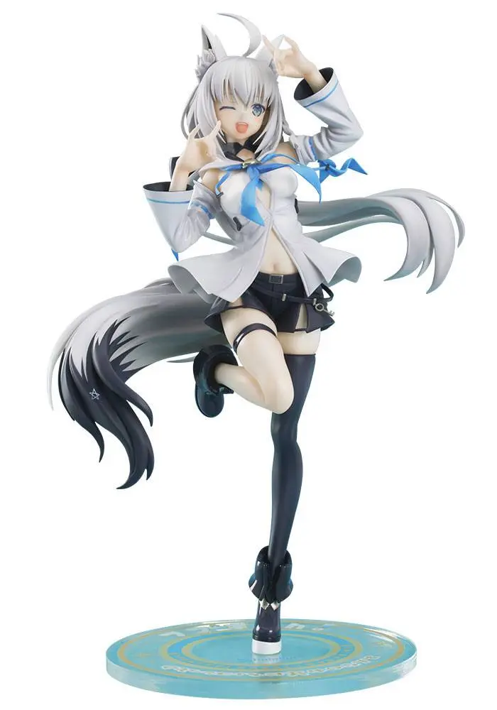 Shirakami Fubuki 1/7 Shirakami Fubuki PVC szobor figura 23 cm termékfotó