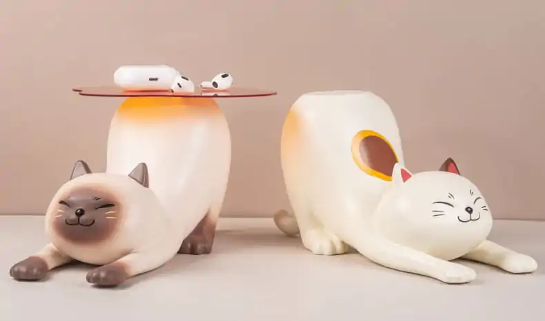 Shitaukeno Neko Siamese Cat figura 20 cm termékfotó