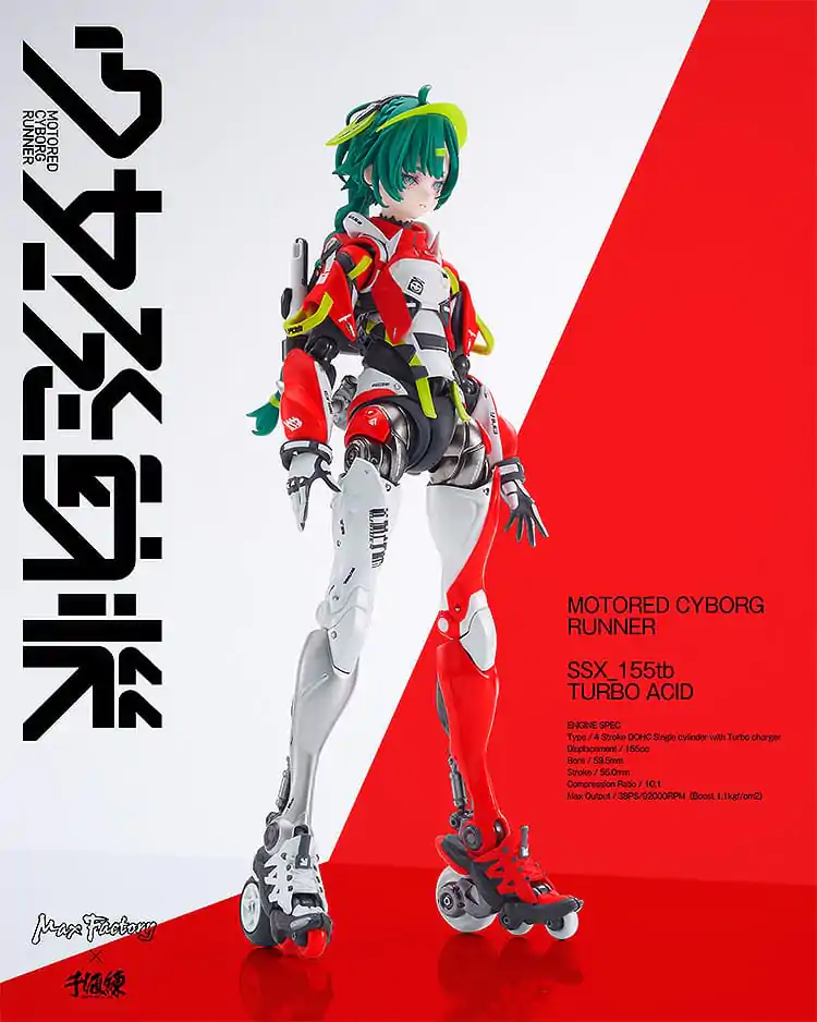 Shojo-Hatsudoki Motored Cyborg Runner SSX_155tb Turbo Acid akciófigura 17 cm termékfotó