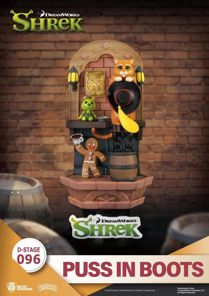 Shrek D-Stage  Puss In Boots PVC Dioráma 15 cm termékfotó