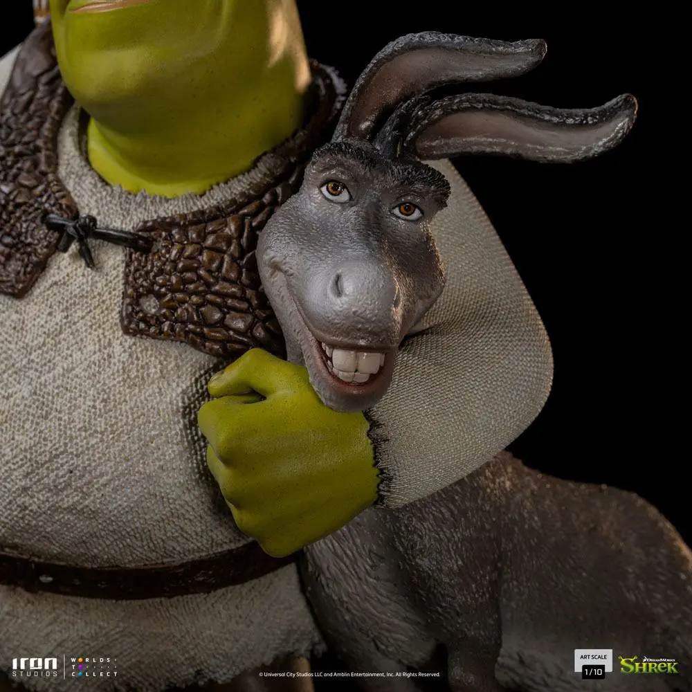 Shrek Deluxe Art Scale 1/10 Shrek, Donkey and The Gingerbread Man szobor figura 26 cm termékfotó