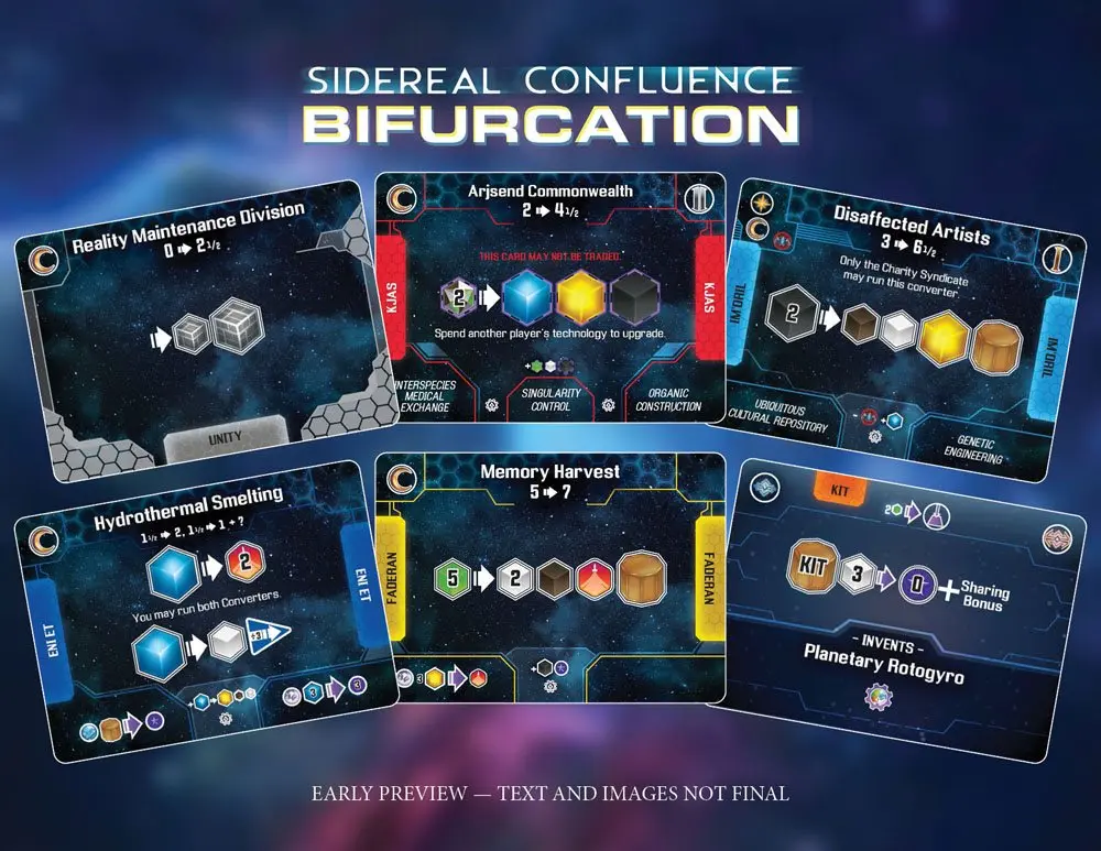 Sidereal Confluence Expansion Bifurcation Angol nyelvű társasjáték kiegészítő termékfotó