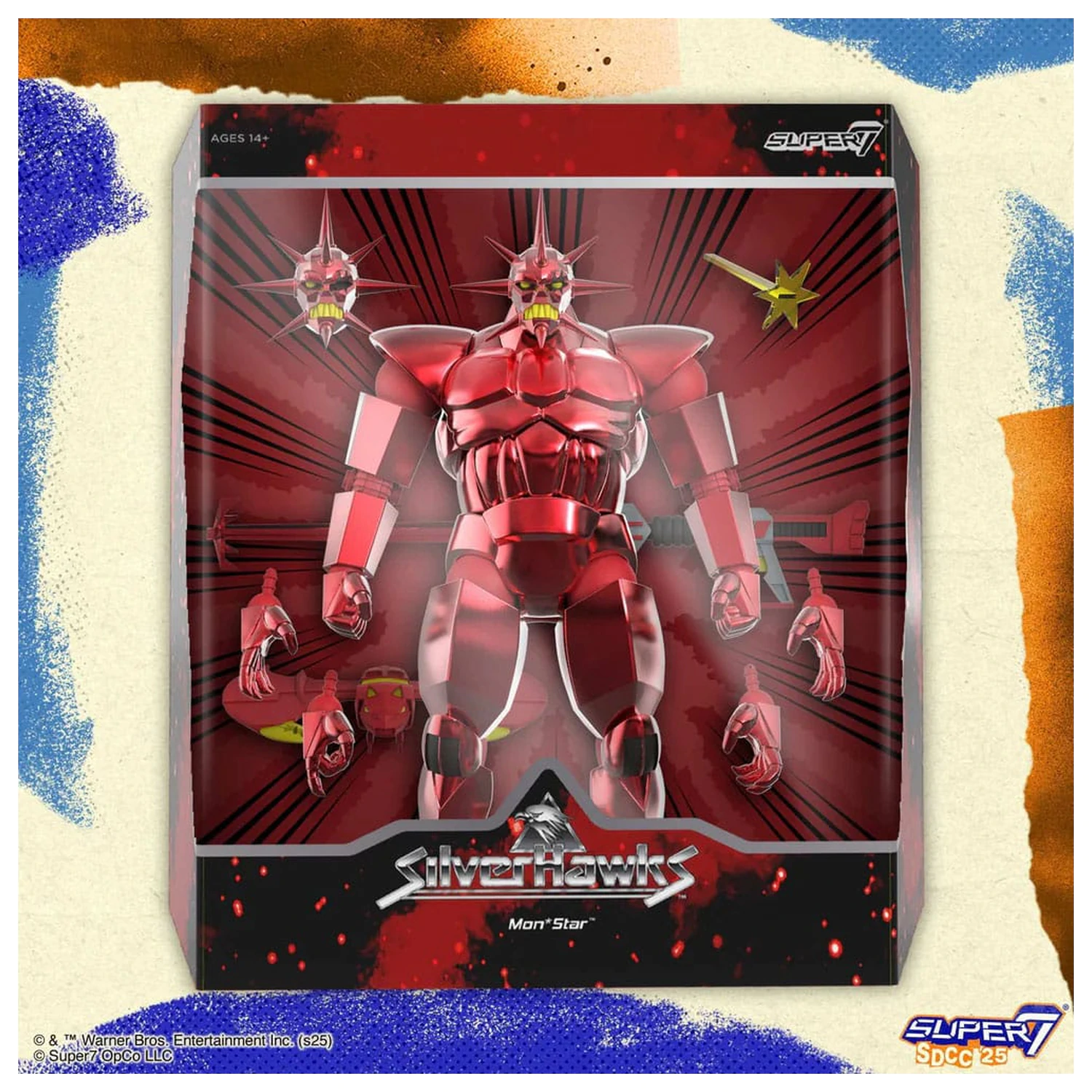 SilverHawks Ultimates akciófigura Mon*Star Metallic Vac Metal 18 cm termékfotó