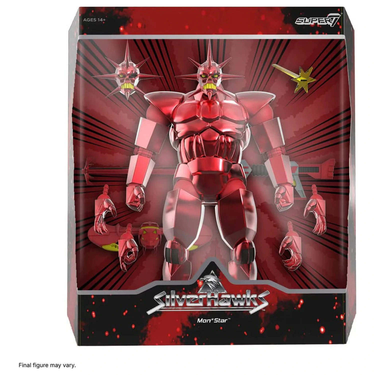 SilverHawks Ultimates akciófigura Mon*Star Metallic Vac Metal 18 cm termékfotó