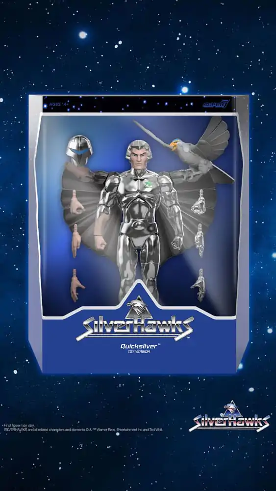 SilverHawks Ultimates Quicksilver (Toy Version) akciófigura 18 cm termékfotó