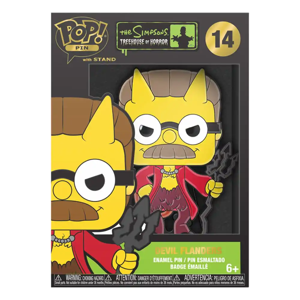Simpsons Horror Loungefly Funko POP! Enamel Pin Devil Flanders 10 cm termékfotó
