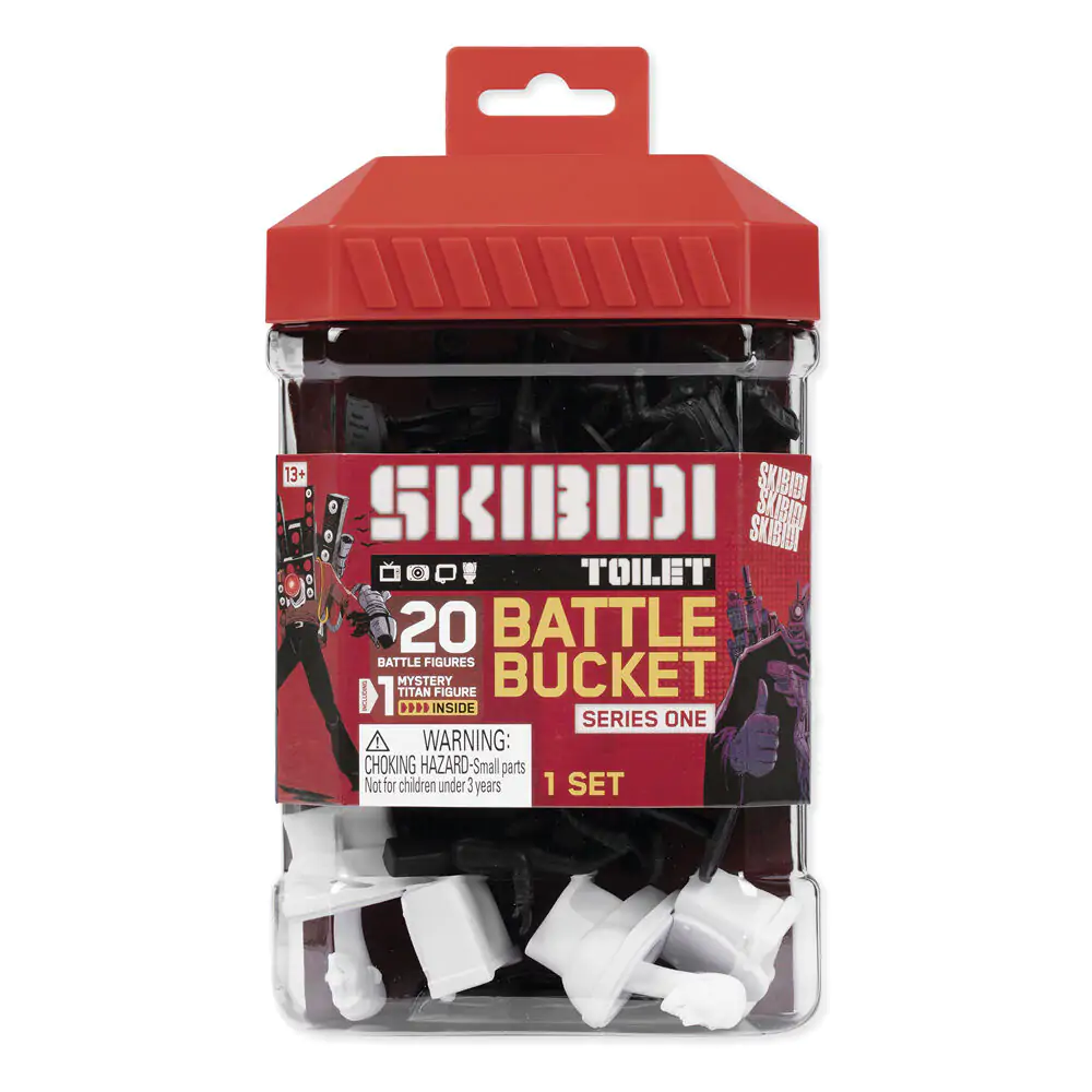 Skibidi Toilet Battle Bucket 20 db-os figura csomag termékfotó