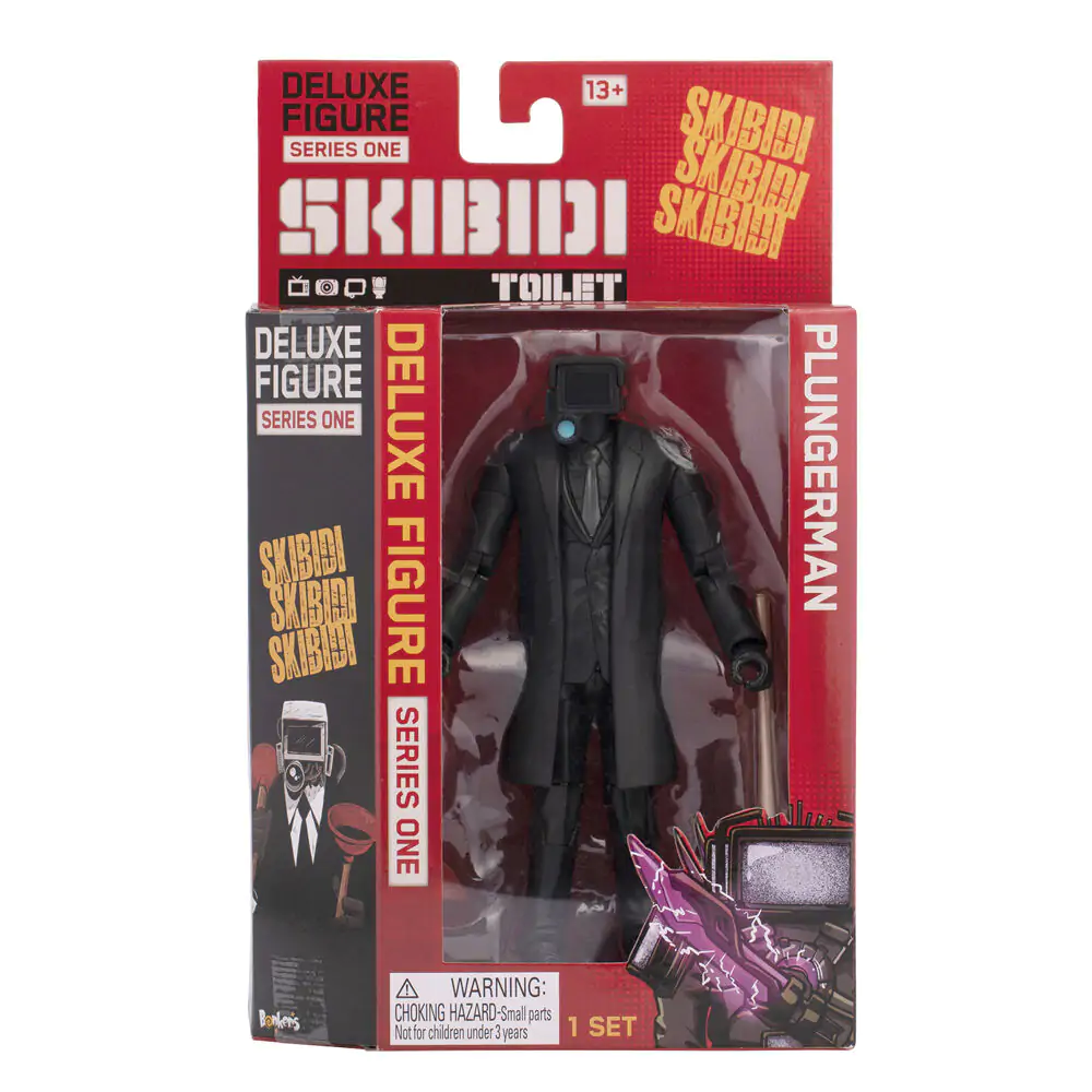 Skibidi Toilet Dark Plungerman figura 16cm termékfotó
