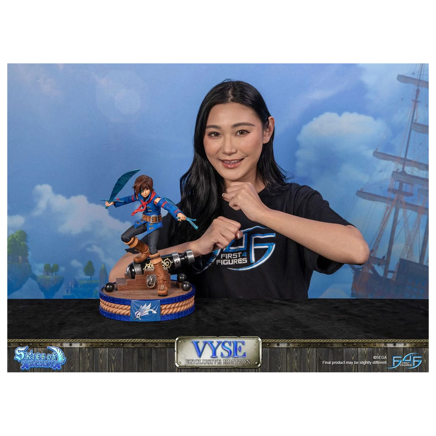 Skies of Arcadia szobor figura Vyse Exkluzív Edition 31 cm termékfotó