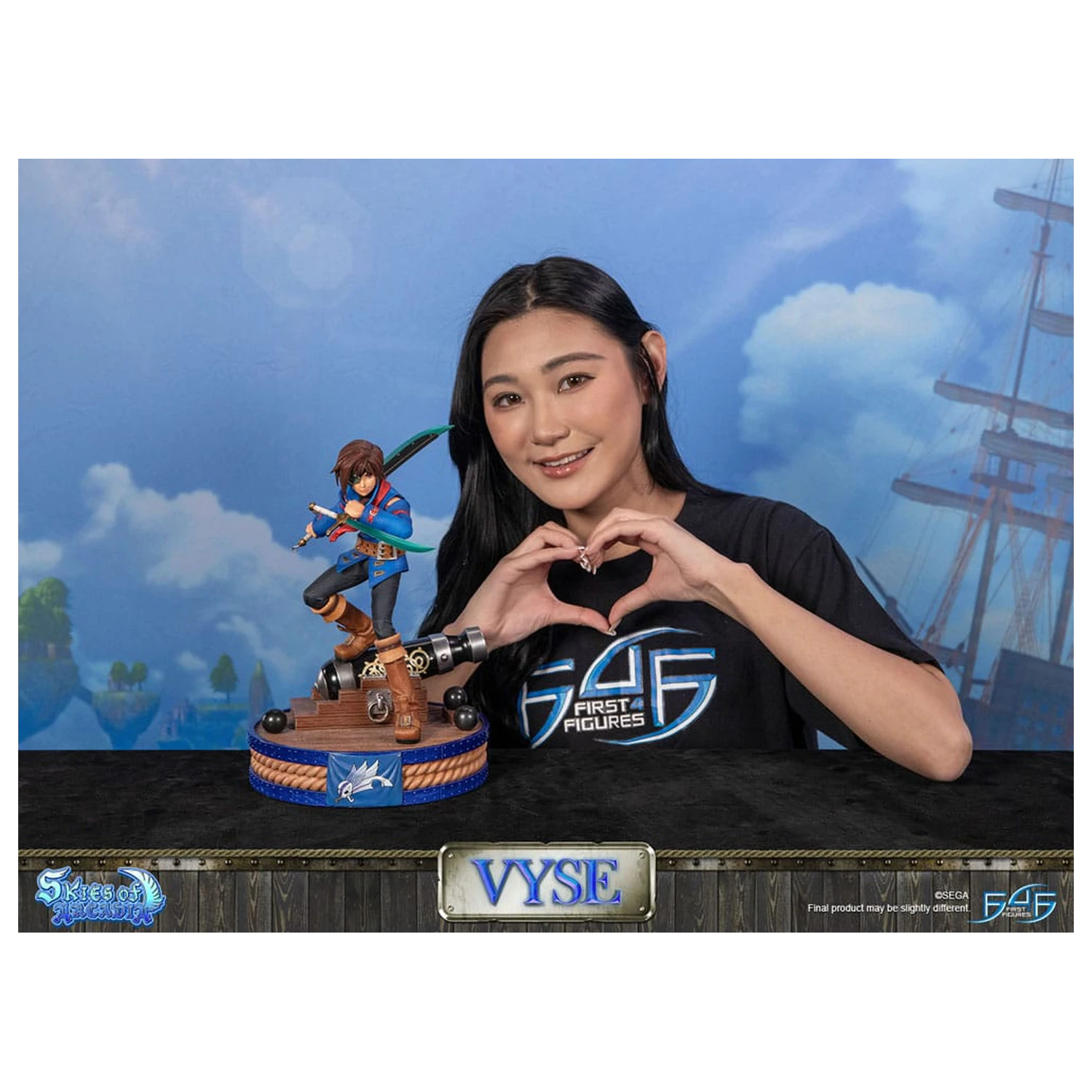 Skies of Arcadia Vyse Standard Edition szobor figura 31 cm termékfotó