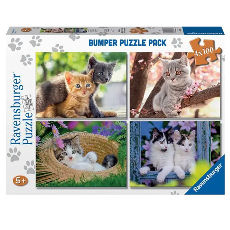 Small Cats puzzle 4x100pcs termékfotó