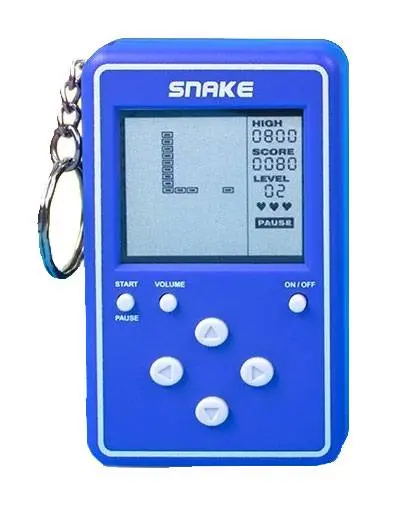 Snake Mini Retro Handheld Video Game kulcstartó termékfotó